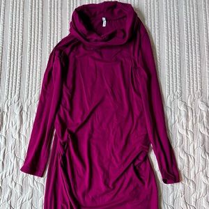 Cowl-Neck Body-Con Dress